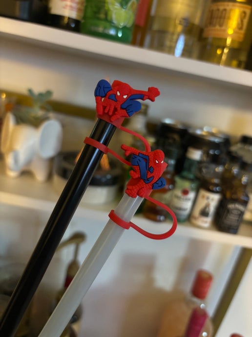 Spidey Straw Toppers