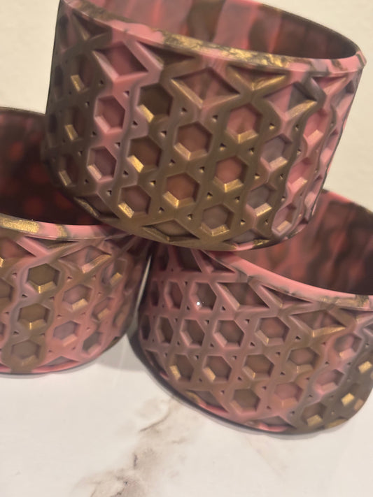 Antique Pink & Champagne Waffle Boot