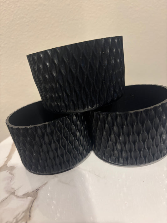 Pearly Black Waves Boot