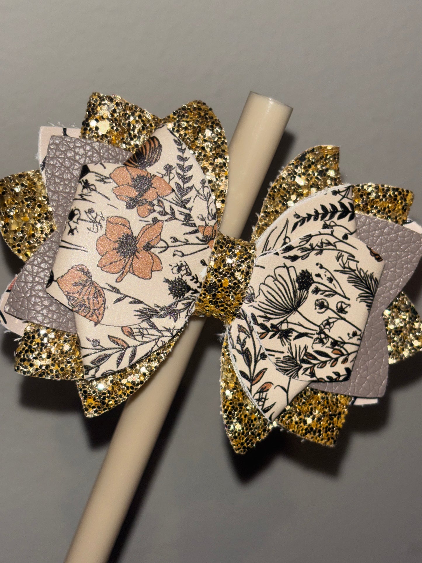 Neutral Magnolias Bow