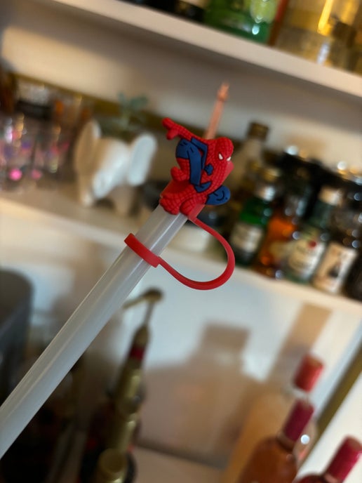 Spidey Straw Toppers
